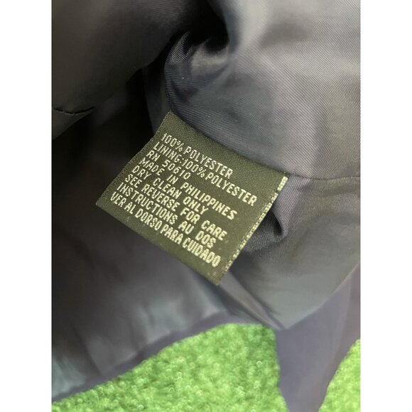 Kasper Asl Dress Blazer Jacket Petite Women's Navy Blue Button Size 14P - Picture 5 of 11